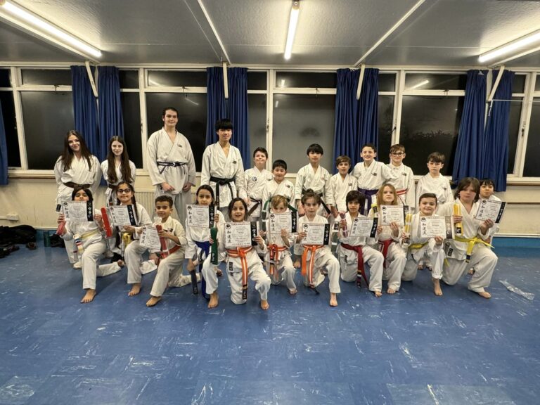 Smiles lit up the dojo – well done to the karate-ka that passed their belts!